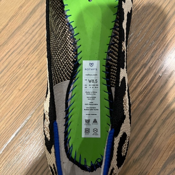 NIB Rothy’s Desert Cat The Point size 8.5 leopard print - Picture 12 of 12